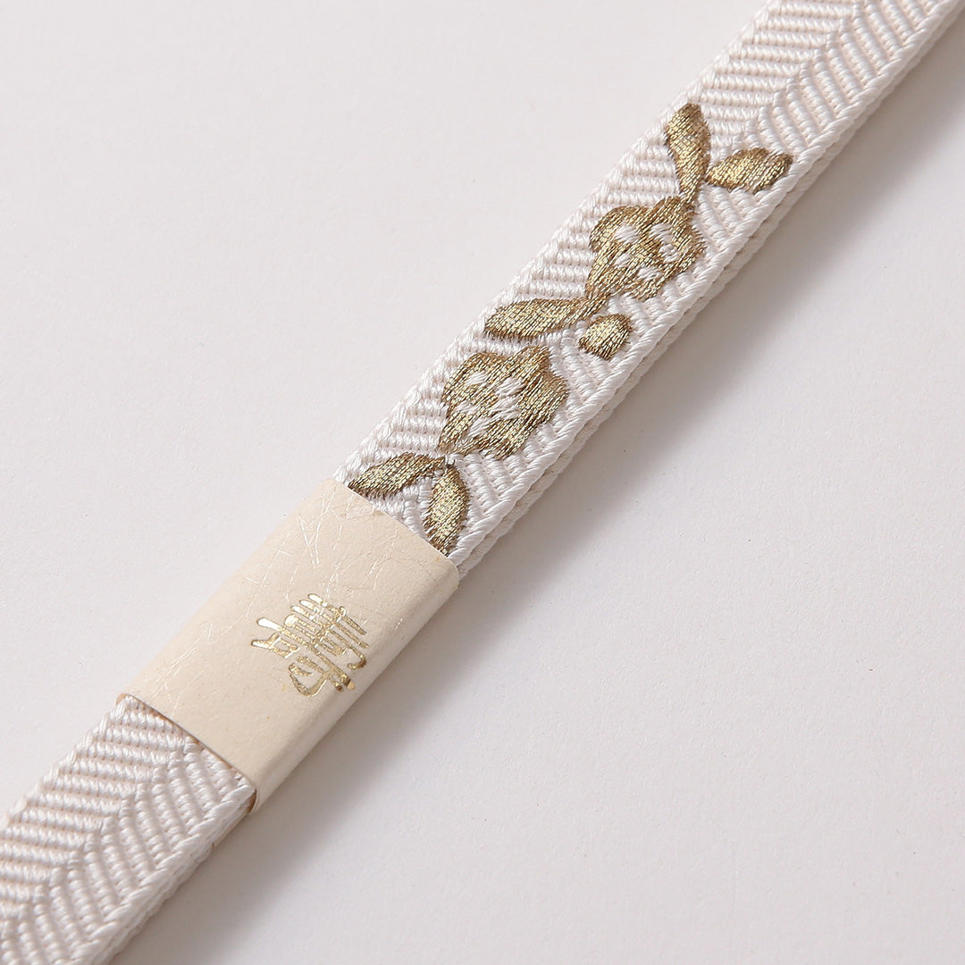 新古品 帯締め・帯揚げセット Nランク 留袖用 総絞り 鶴 平組紐 笹浪組 刺繍 正絹 共箱 和装小物 帯締め 帯揚げ 白系 1221-00974