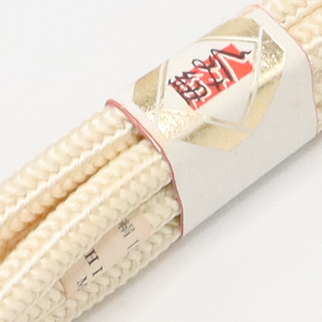 新古品 帯締め 留袖用 正絹 Nランク 丸組紐 白系 1236-01071