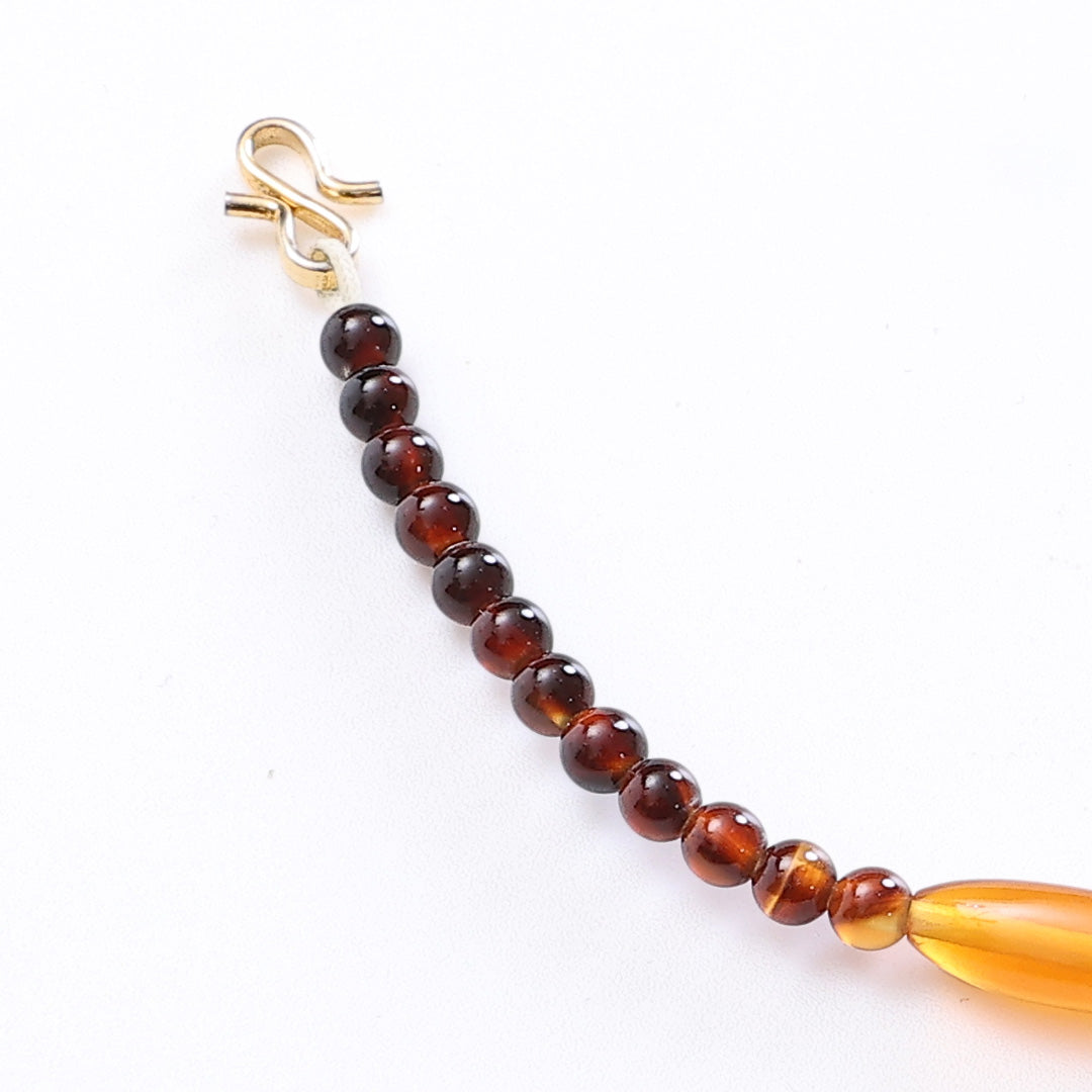 羽織紐 Sランク べっ甲 黄系 1242-00263