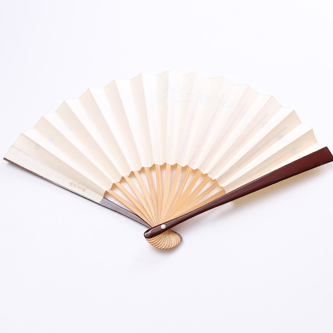 扇子 Sランク 竹製 干支 丑 礼装用 茶扇 白系 金系 1240-00300
