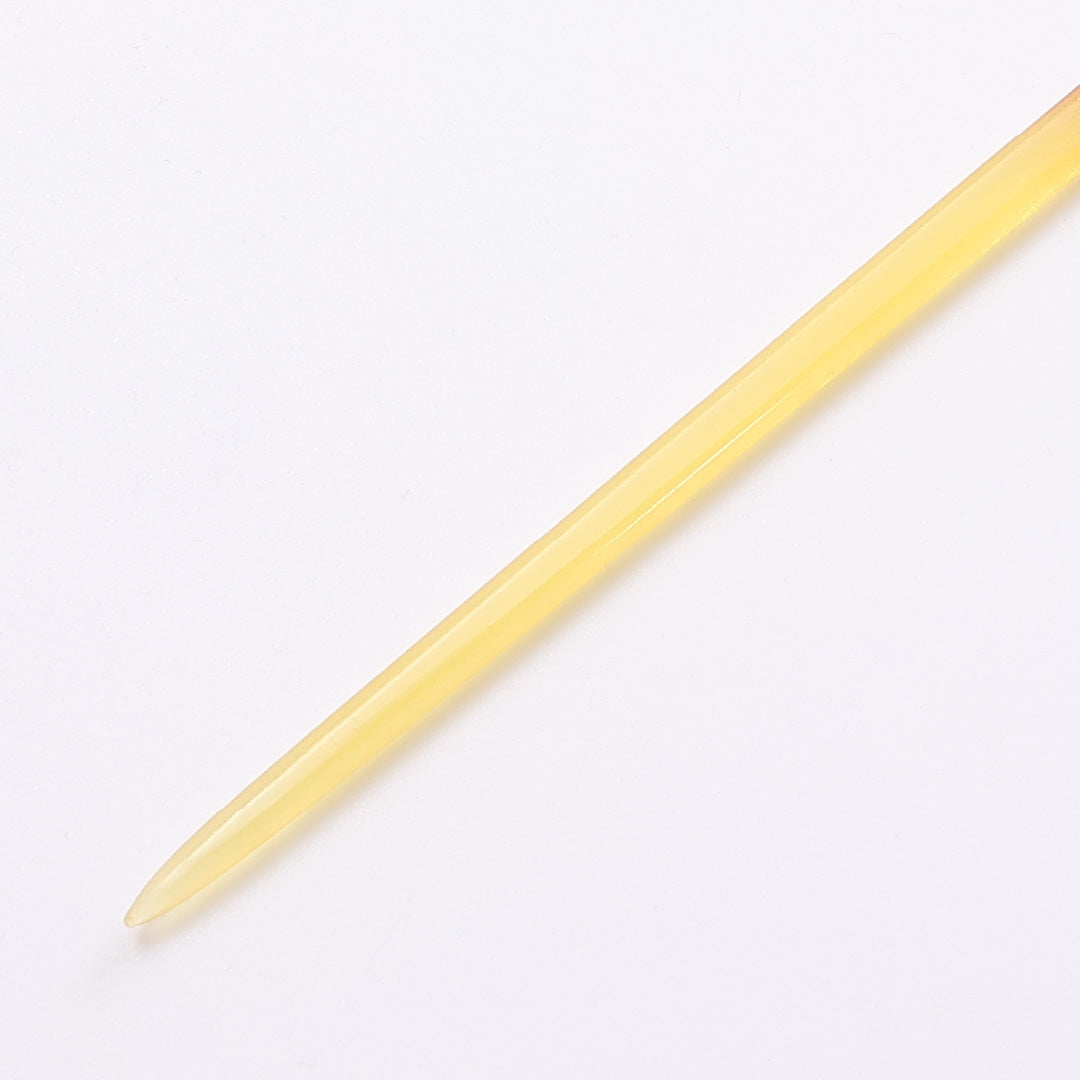 平打 髪飾り Sランク 白甲風 かんざし 蒔絵 竹 笹 朱系 1237-00377