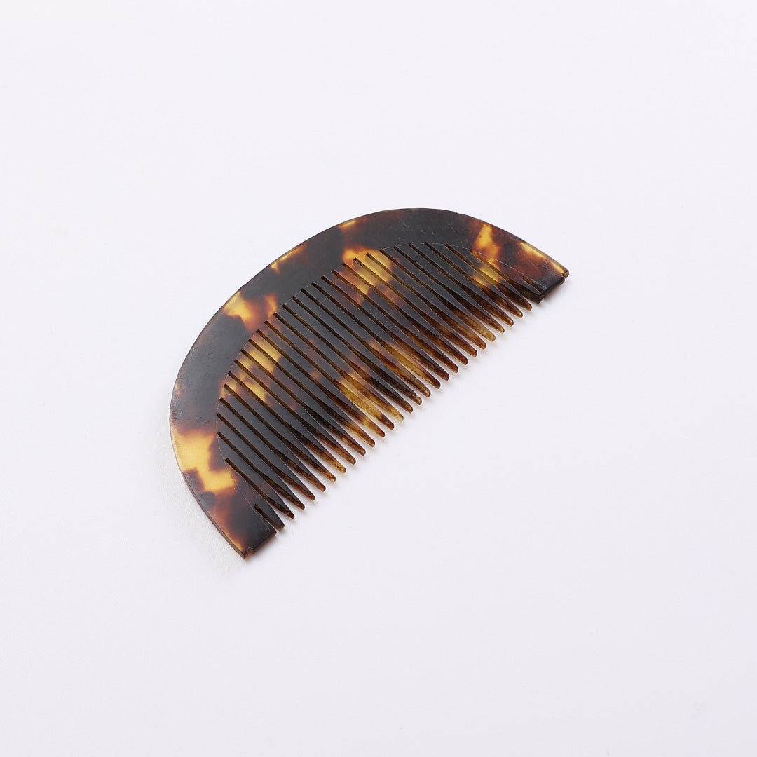 飾り櫛 髪飾り Aランク アクリル樹脂 べっ甲風 櫛 茶系 1237-00355