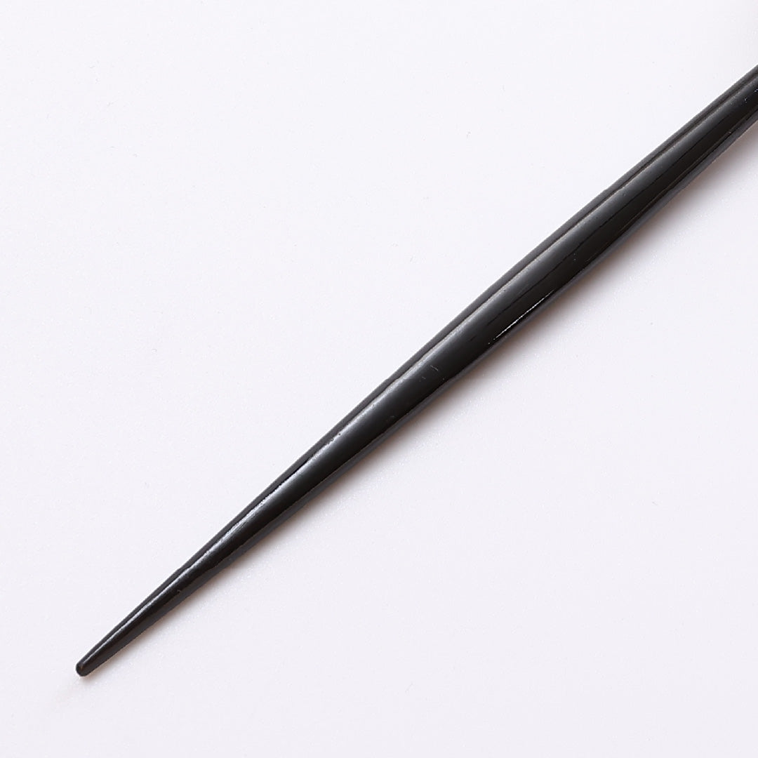 平打 髪飾り Aランク アクリル樹脂 寿船 かんざし 蒔絵 流水 月 赤系 1237-00373