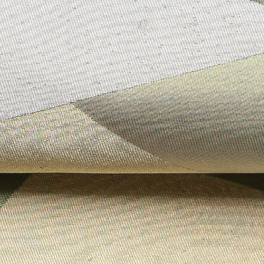 袋帯 帯丈420cm 正絹 六通 インフォーマル 創作柄 落款 緑系 1243-01402