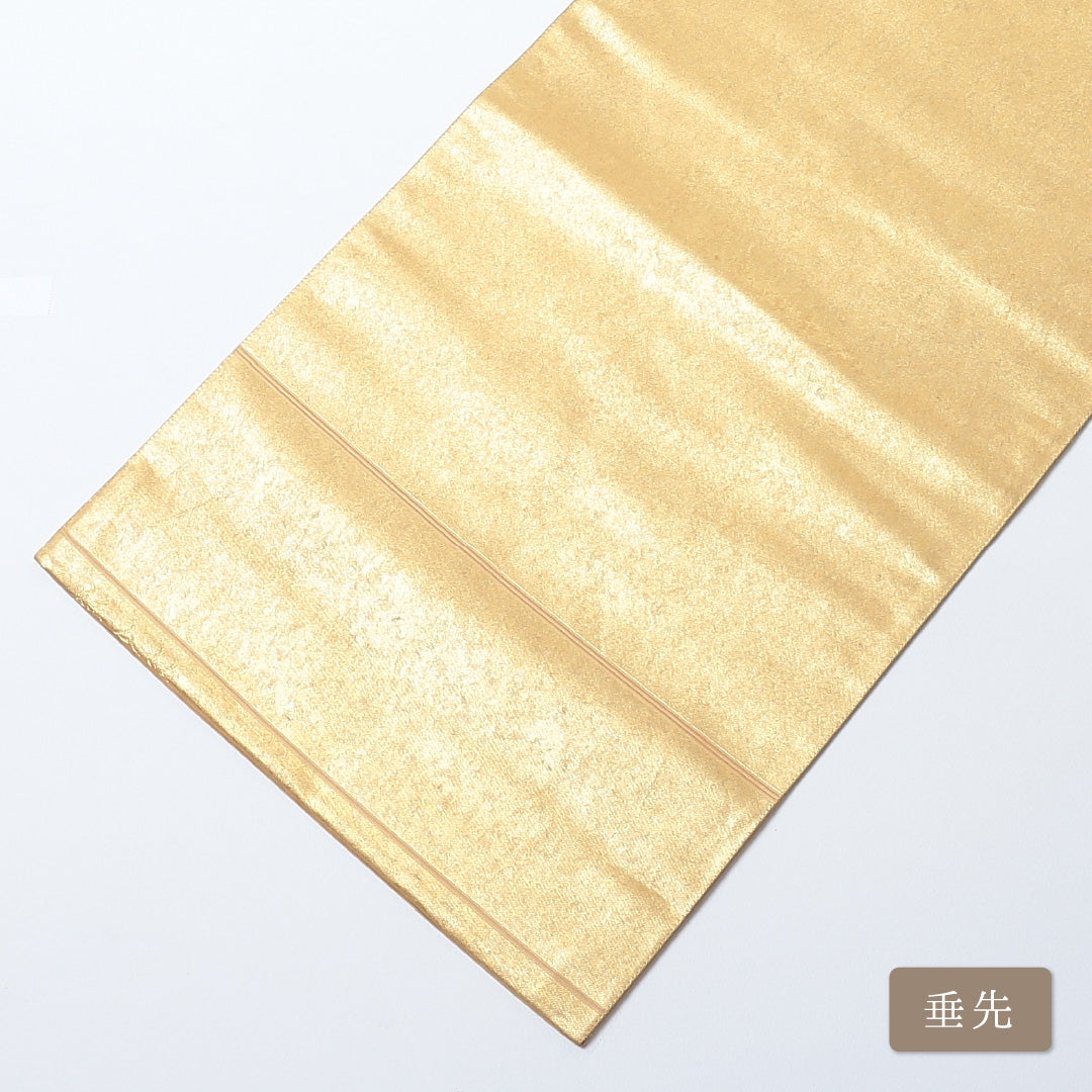 袋帯 帯丈432cm 六通 仕立て上がり フォーマル Aランク 純金箔 引箔 吉祥文様 尾長鳥 相良刺繍 刺繍 金系 1223-00641-321 1223-00641