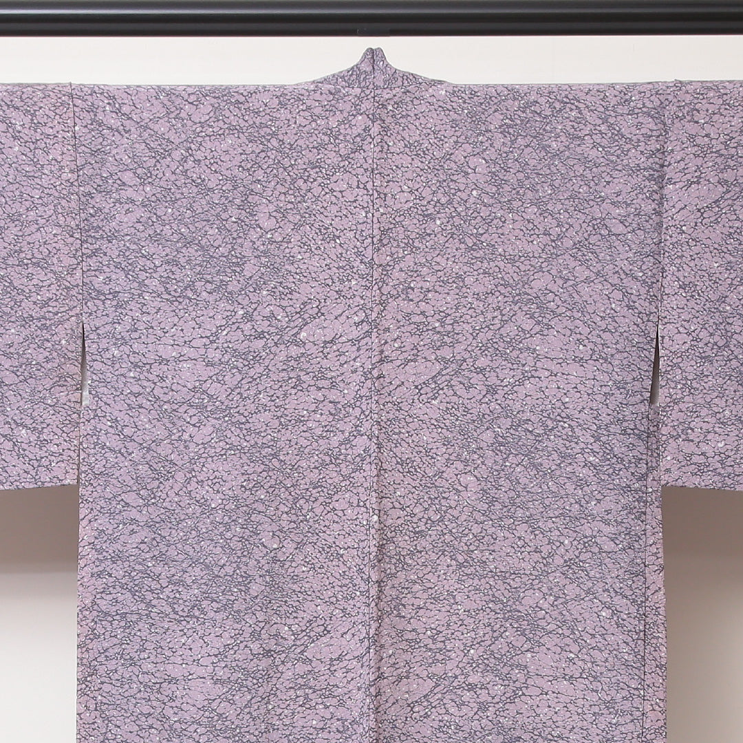 羽織 身丈81cm 裄丈62cm S 正絹 紫系 Aランク 1217-00784