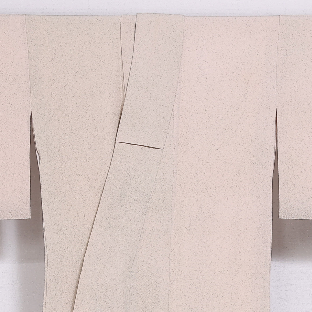 訪問着 袷 身丈157cm 裄63cm 正絹 部分絞り 手描き ちりめん Bランク 1212-00835