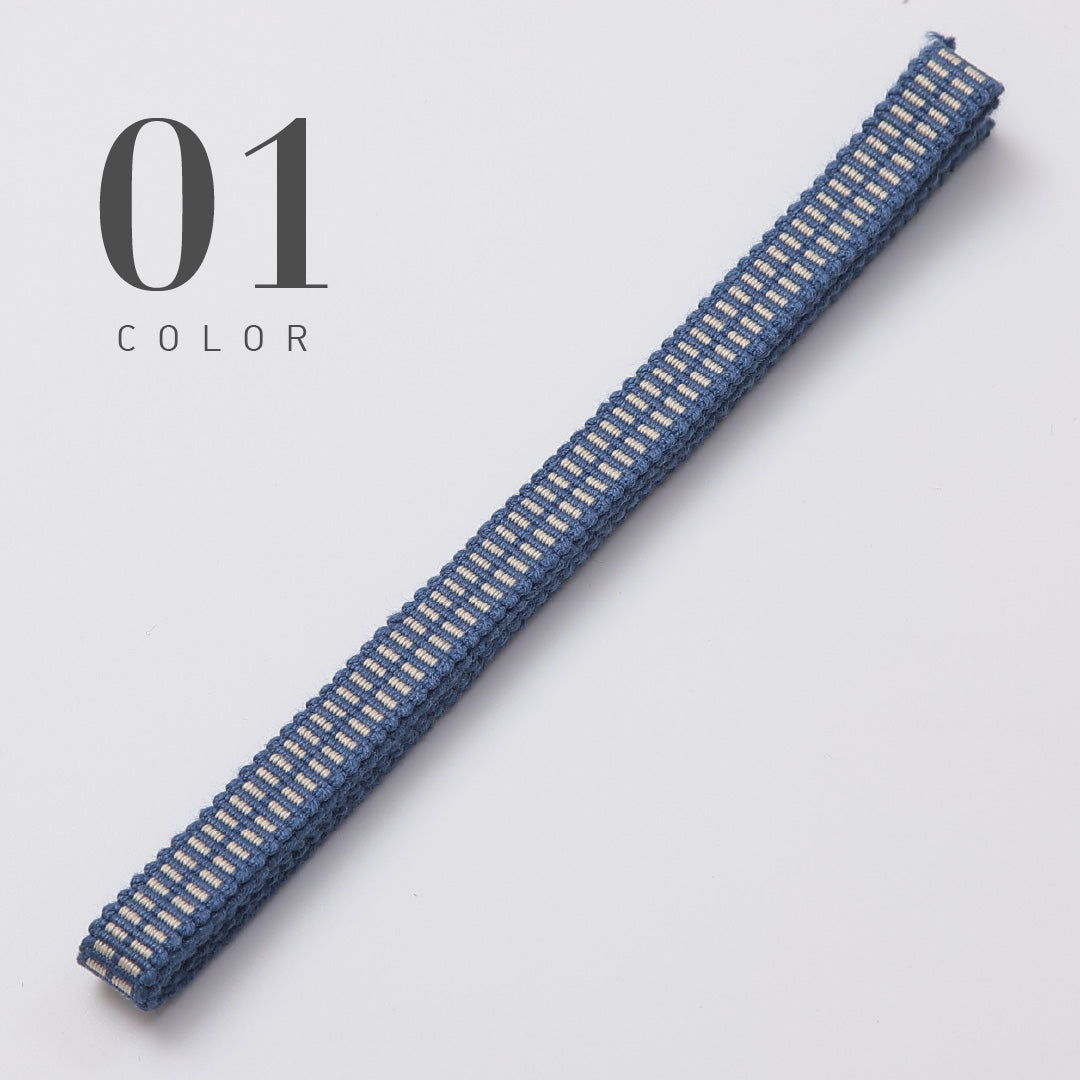 新品 真田紐 帯締め 長さ124cm 幅1cm 平織り 三分紐 12123-00001