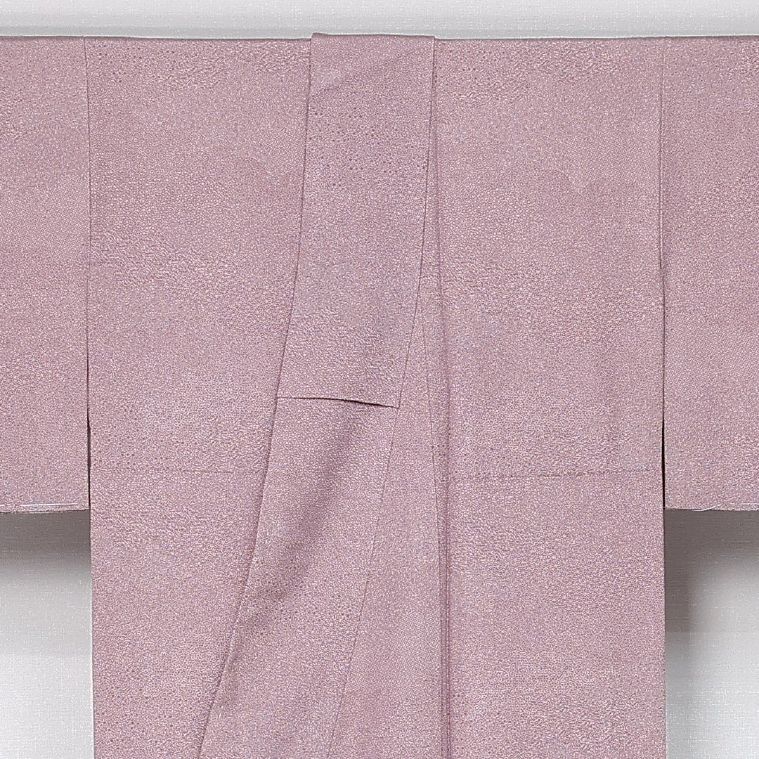 江戸小紋 身丈154cm 裄丈63.5cm Bランク S 正絹 袷 広衿 寄せ柄 カジュアル ピンク系 1262-11999