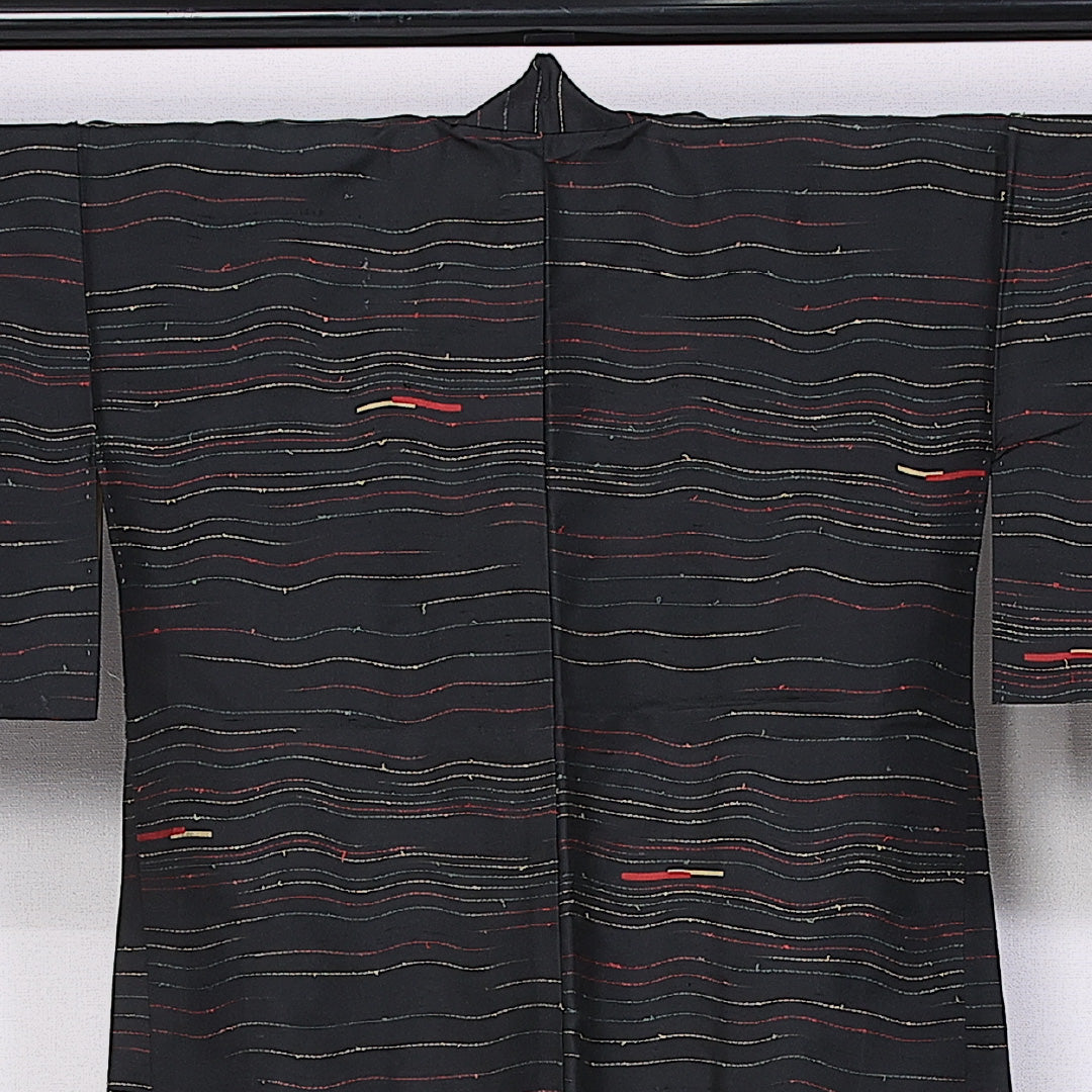 羽織 身丈70cm 裄丈60cm S 正絹 Sランク 袷 紬 1217-11074
