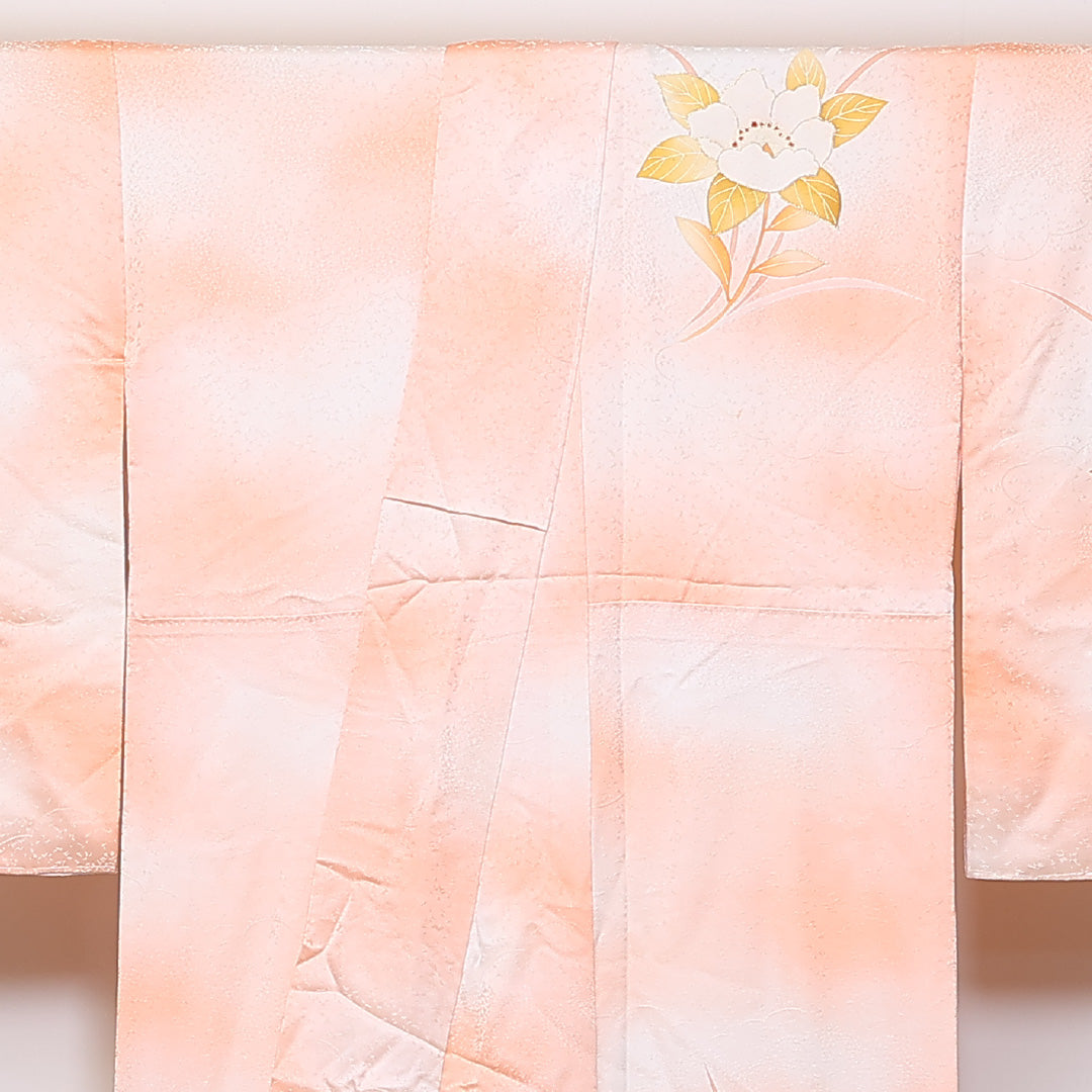 金駒刺繍 訪問着 袷 身丈162cm 裄68cm 正絹 ぼかし 雲取 付下げ Sランク 1212-00685