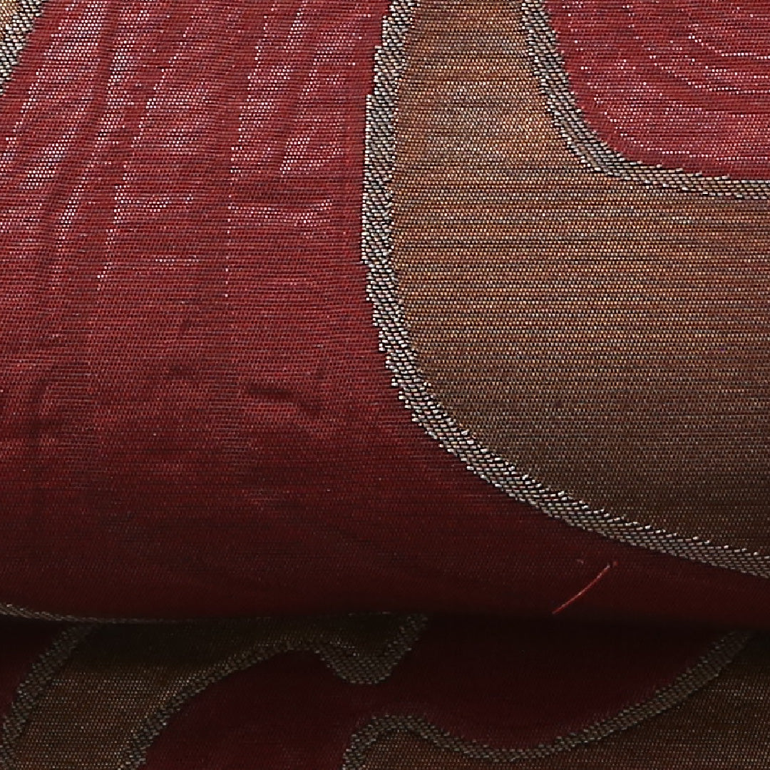 袋帯 帯丈438cm 正絹 六通 インフォーマル 創作柄 茶系 1243-01708