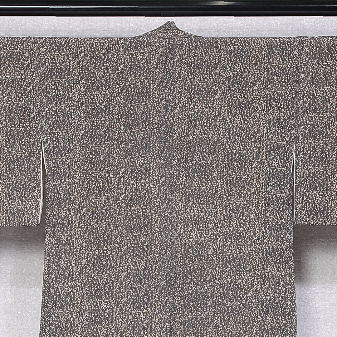 羽織 袷 身丈82cm 裄丈61cm 正絹 Aランク カジュアル Sサイズ 紐あり 抽象柄 茶系 RP 1232-11091