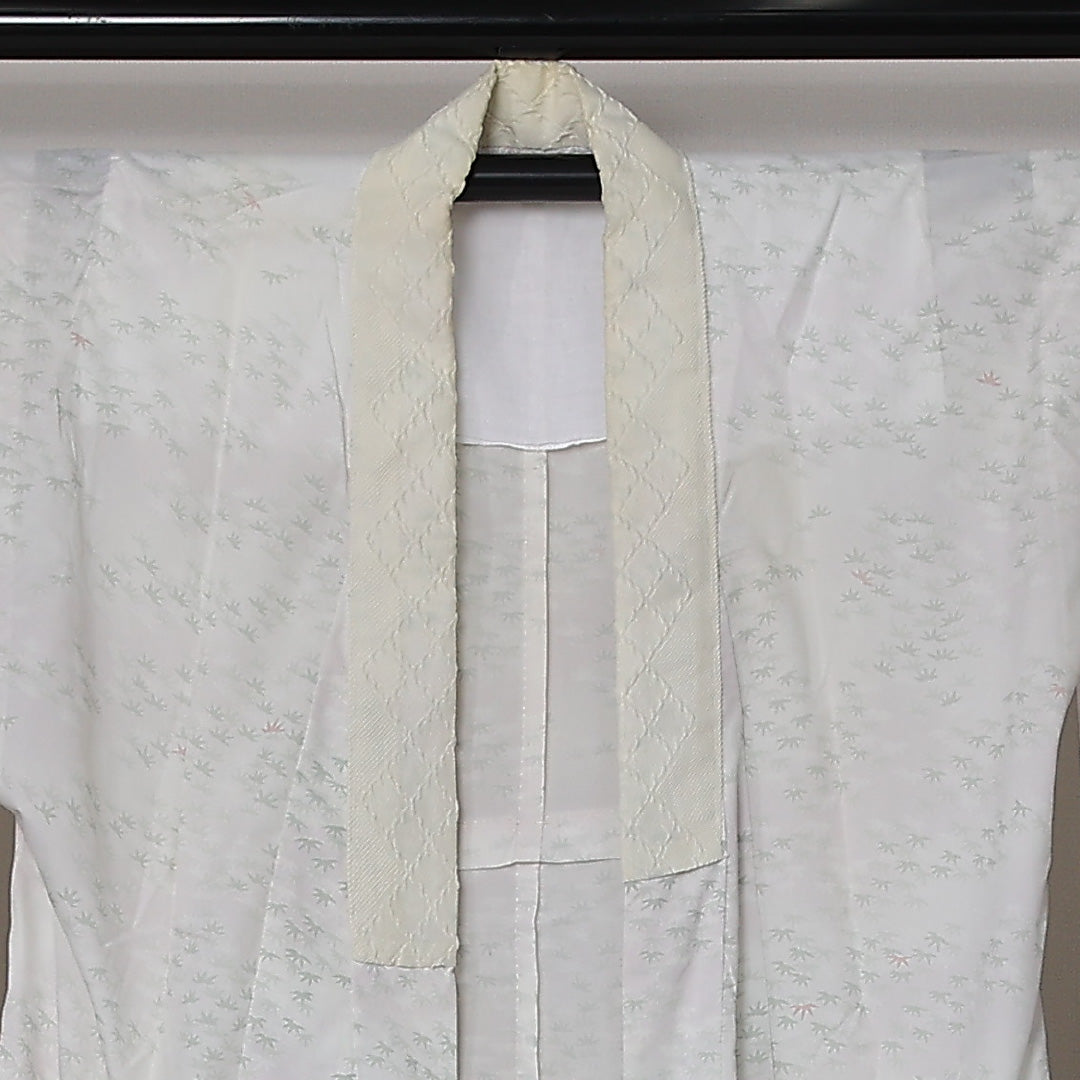長襦袢 単衣 身丈122cm 裄丈62cm 正絹 Aランク Sサイズ 笹 グレー系 RP 1239-12624