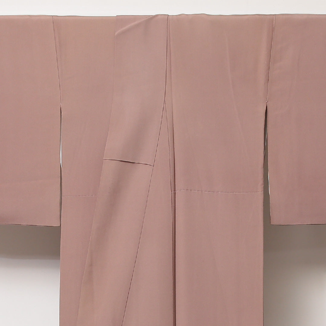 付下げ 袷 身丈160~164cm 裄65.5cm 正絹 オリエンタル ベージュ系 Cランク 1212-00591