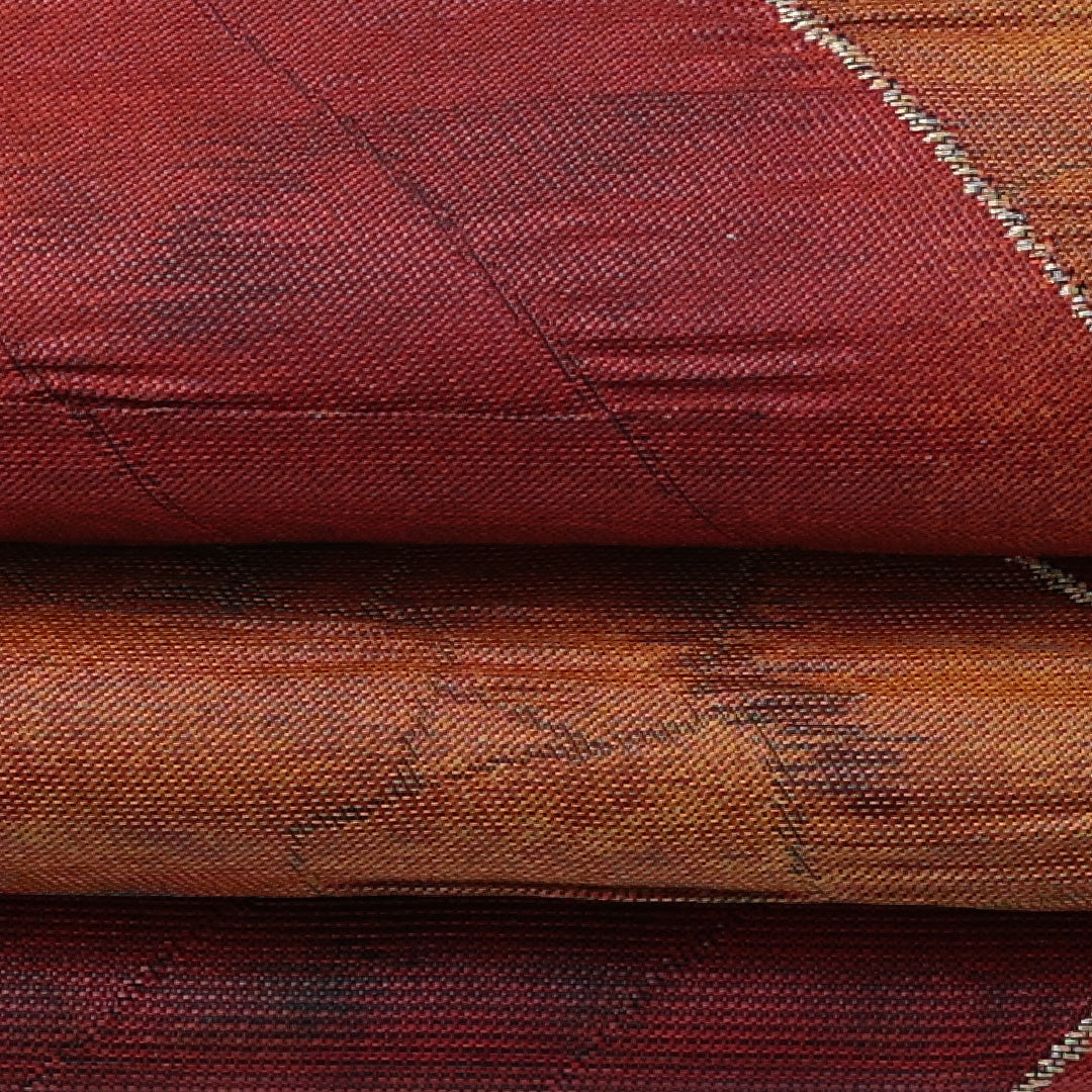 名古屋帯 帯丈350cm 六通 名古屋仕立て Sランク カジュアル ふくれ織 正絹 紺系 1224-00418