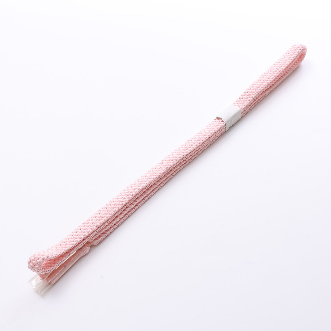 新古品 帯締め 平組紐 正絹 ピンク系 Sランク 1236-000519