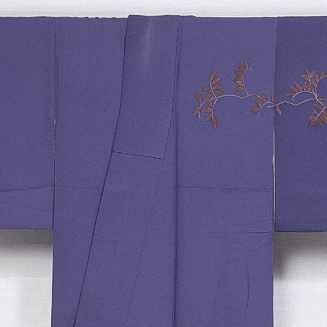 訪問着 身丈159cm 裄丈62cm 正絹 Aランク 袷 剣片喰 広衿 椿 紋意匠 1212-10378