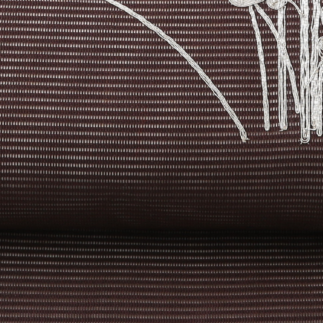 夏物 名古屋帯 ポイント柄 帯丈363cm セミフォーマル Aランク 正絹 絽 金駒刺繍 琳派 橘 茶系 1224-02173