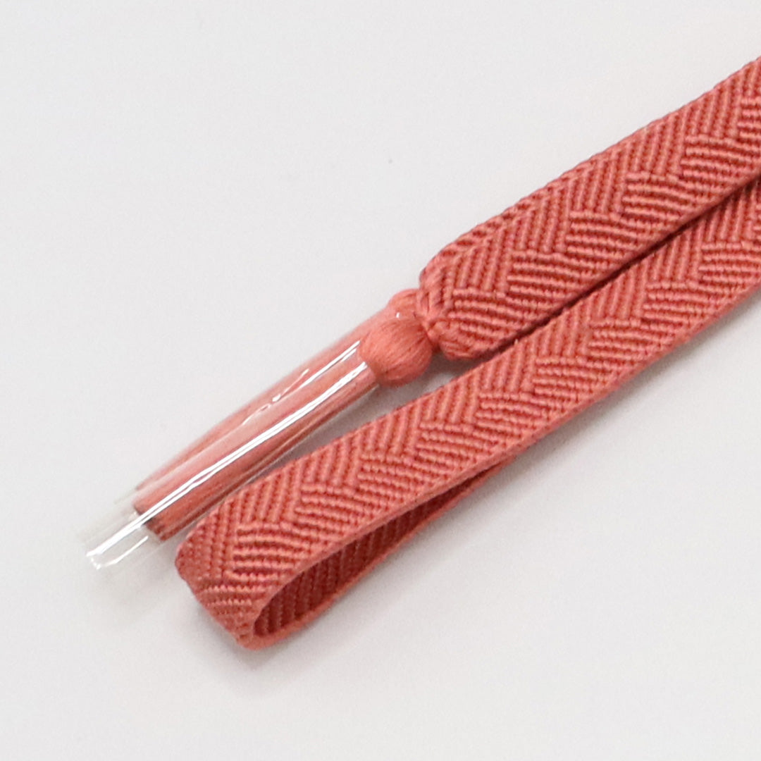 新古品 帯締め 正絹 Nランク 平組紐 笹浪組 茶系 1236-01101