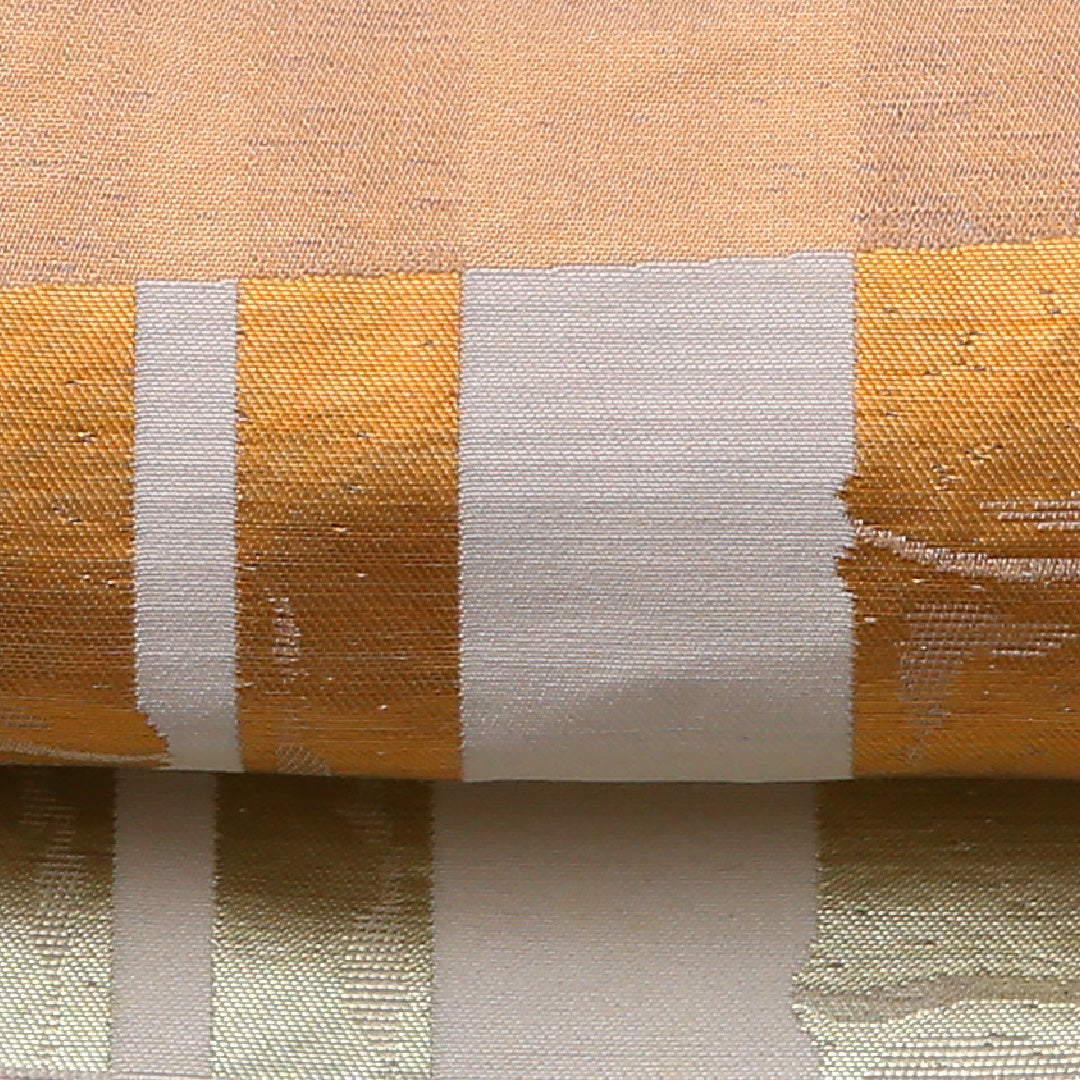 袋帯 帯丈416cm 正絹 六通 セミフォーマル 創作柄 証紙 クリーム系 1243-01489