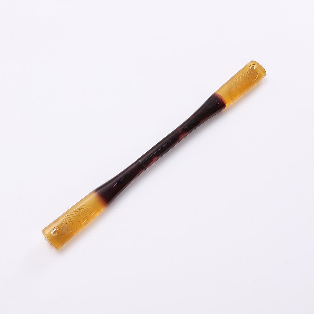 笄 髪飾り Bランク べっ甲 アンティーク かんざし 本真珠 茶系 1237-00394