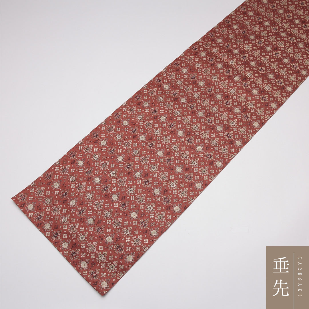 八寸名古屋帯 Sランク 帯丈303cm 正絹 全通 松葉仕立て 織り インフォーマル 唐華 ピンク系 LP 1245-01611