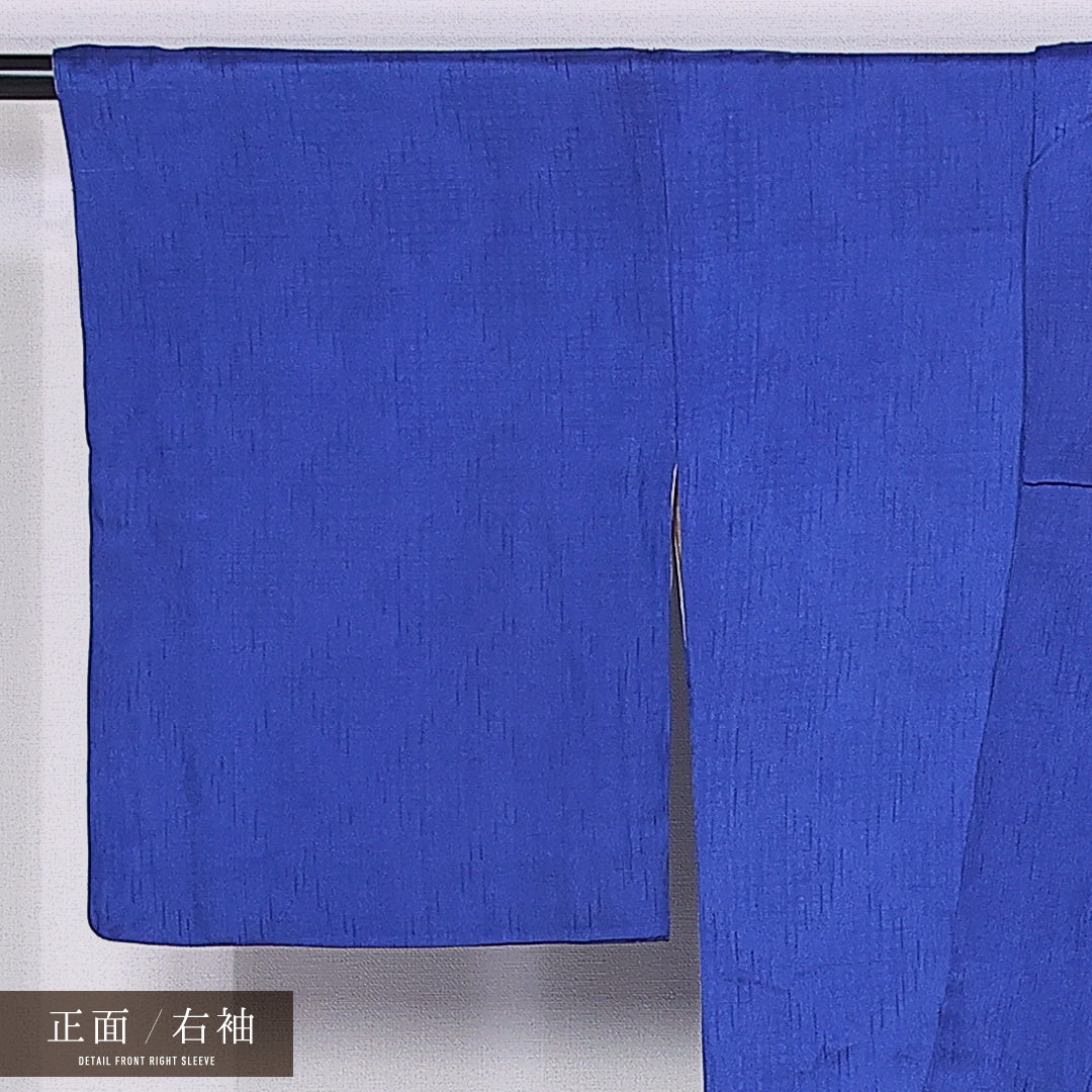 色無地 身丈153cm 裄丈64cm S 正絹 Bランク 袷 広衿 地紋あり 1214-11336