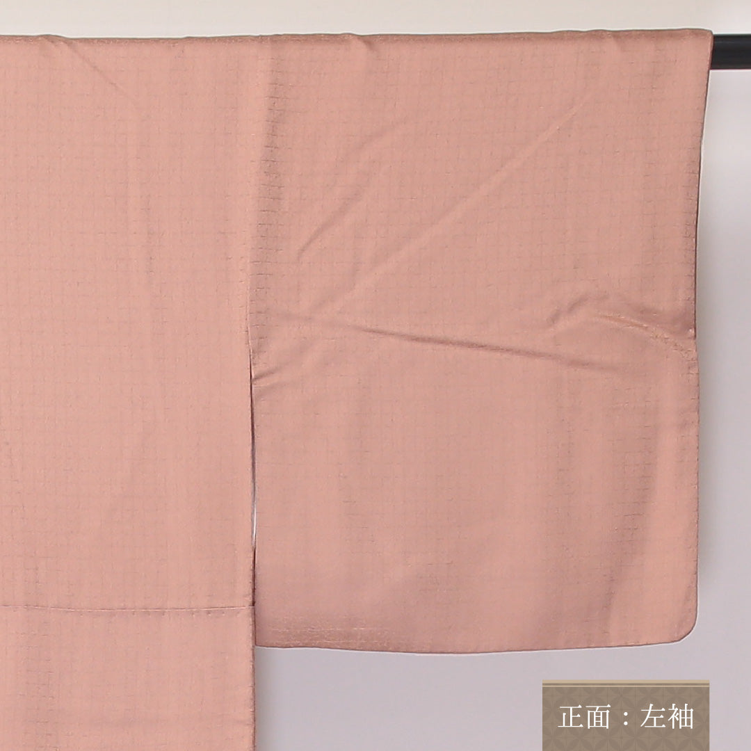 色留袖 一つ紋 身丈155cm 裄丈62.5cm Sランク 正絹 袷 広衿 M 金駒刺繍 鶴 道長取り 道長取り 鶴 笠松 吉祥文様 セミフォーマル 赤系 1211-F0223