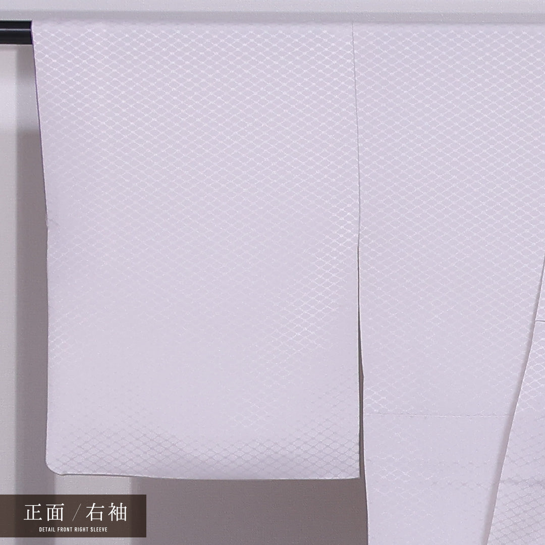 付下げ 袷 身丈164cm 裄丈67cm 正絹 Bランク インフォーマル 広衿 Lサイズ 創作柄 紫系 RP 1218-11771