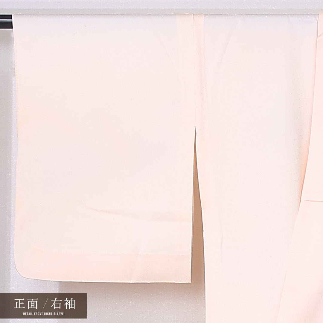 訪問着 身丈160cm 裄丈64.5cm Bランク L 正絹 単衣 広衿 吉祥文様 色紙 菊 紅葉 セミフォーマル ピンク系 1212-12229