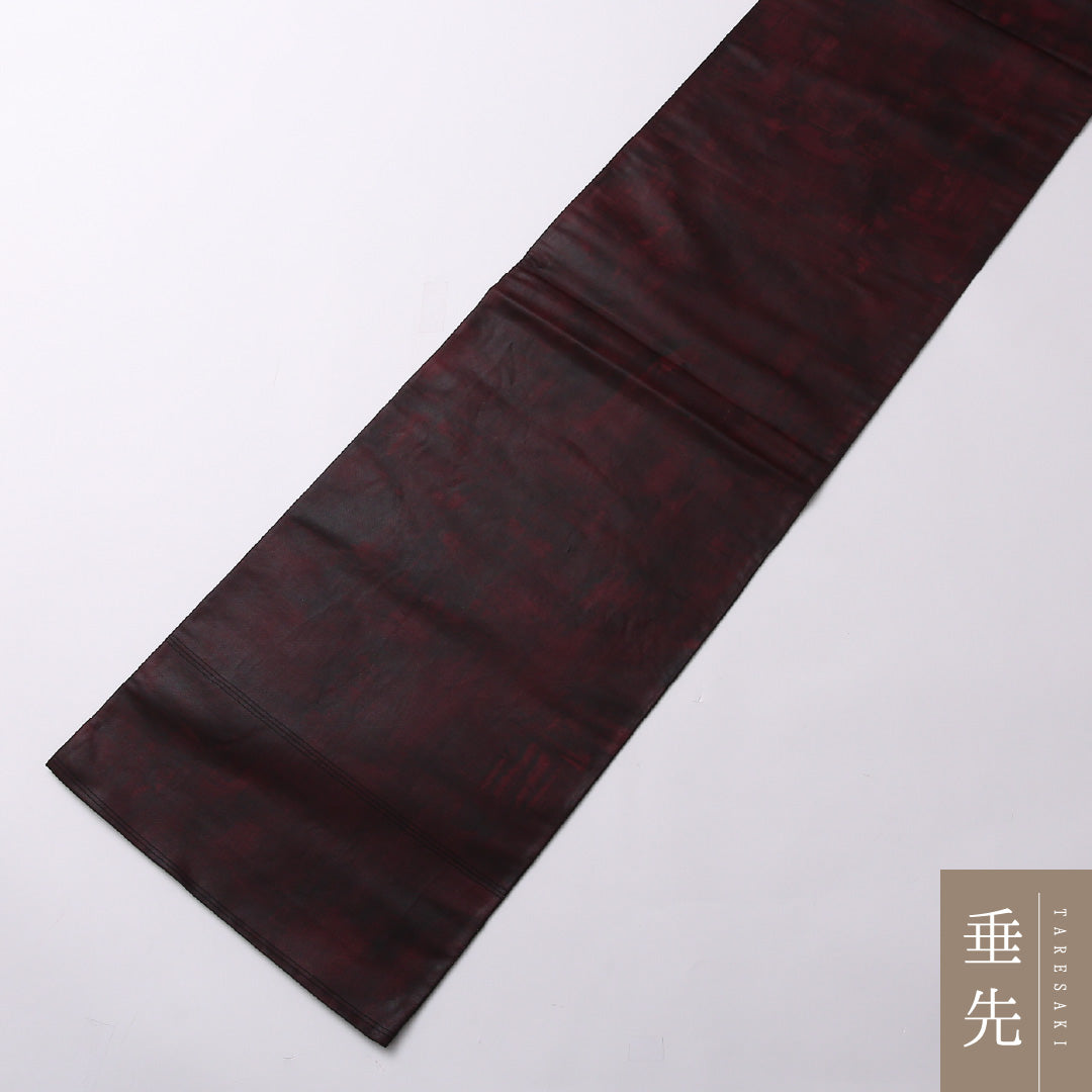 袋帯 帯丈424cm 正絹 ポイント柄 インフォーマル 雲取り 茶系 1243-01573