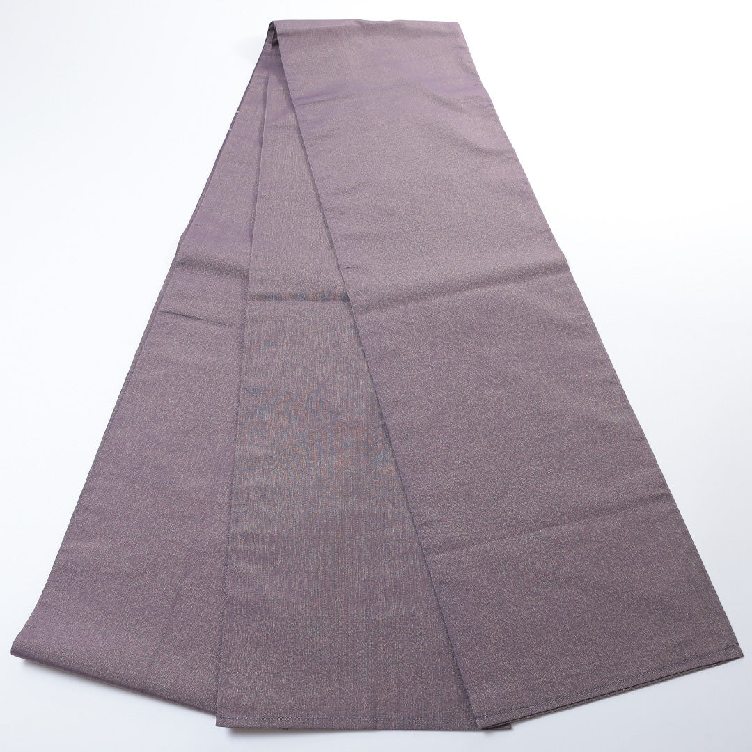 袋帯 帯丈444cm ポイント柄 仕立て上がり カジュアル Sランク 金彩 風景画 紫系 1223-00789-220 1223-00789