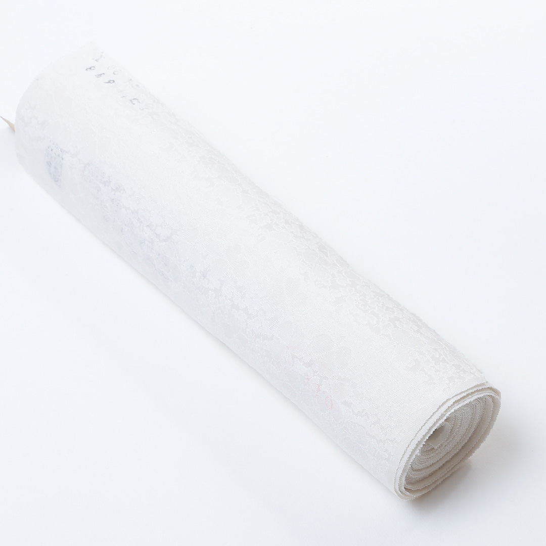 新品 反物 色無地 正絹 クローバー 丹後ちりめん 証紙 白系 1232-00019-G027-11 1232-00019-G027