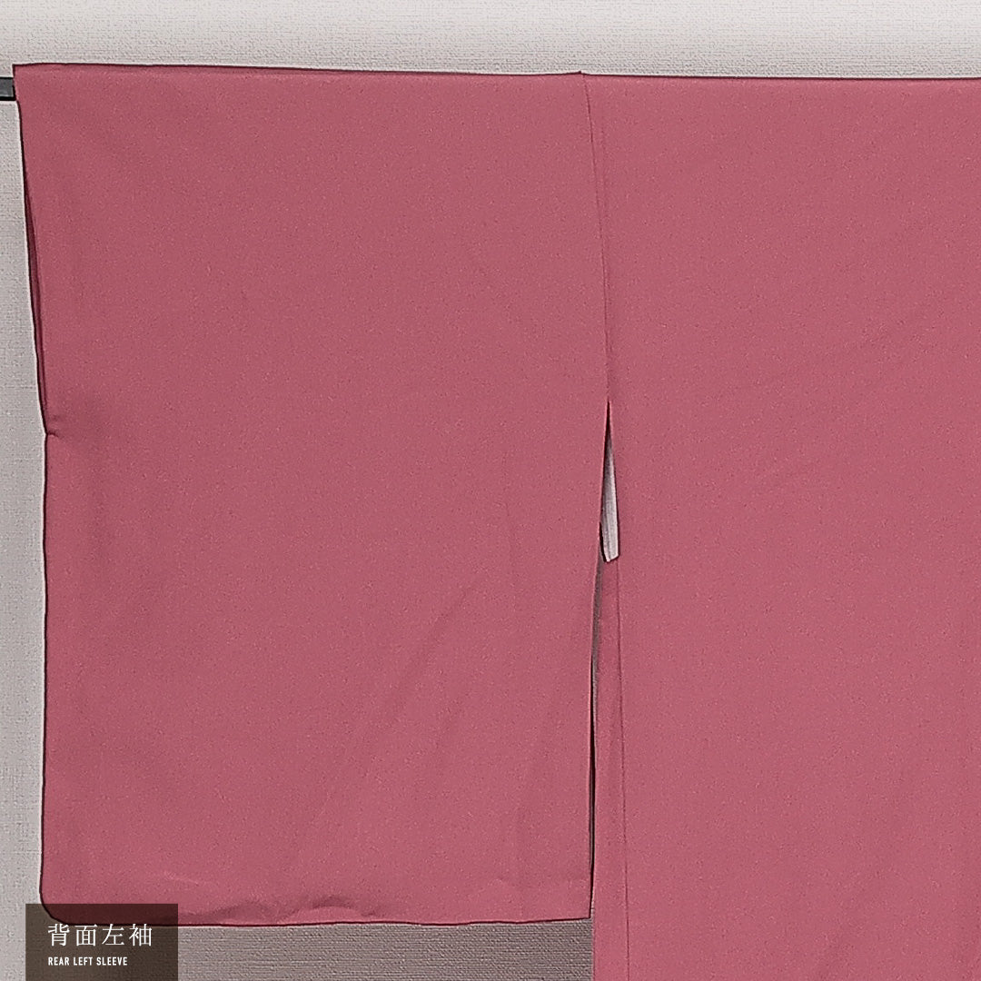 羽織 袷 身丈76cm 裄丈64cm 正絹 Sランク カジュアル Mサイズ オーガンジー 刺繍 紐あり 菊 ピンク系 RP 1232-13854