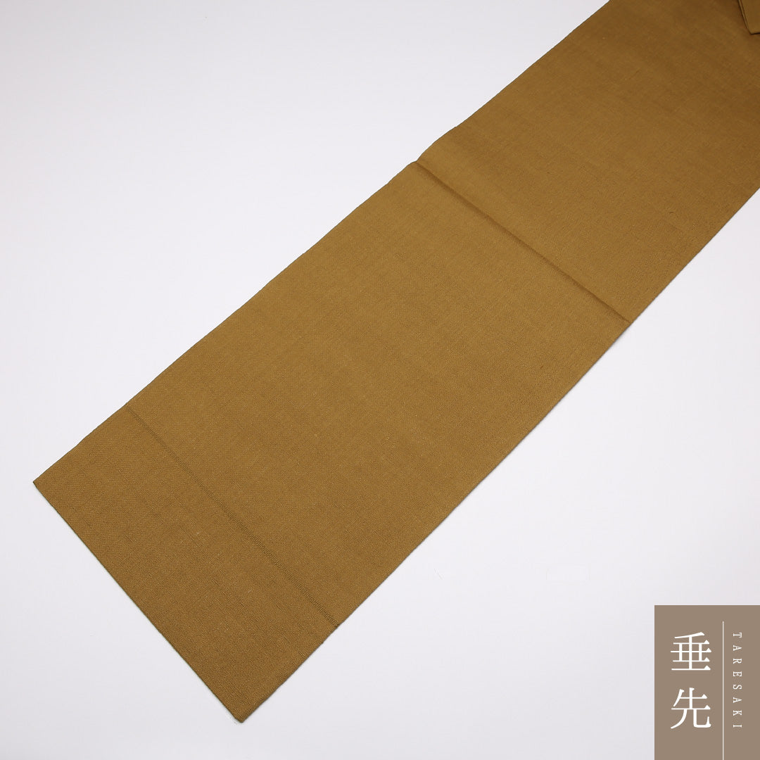 袋帯 帯丈440cm ポイント柄 紬 創作 カジュアル 茶系 正絹 Sランク 1223-01036