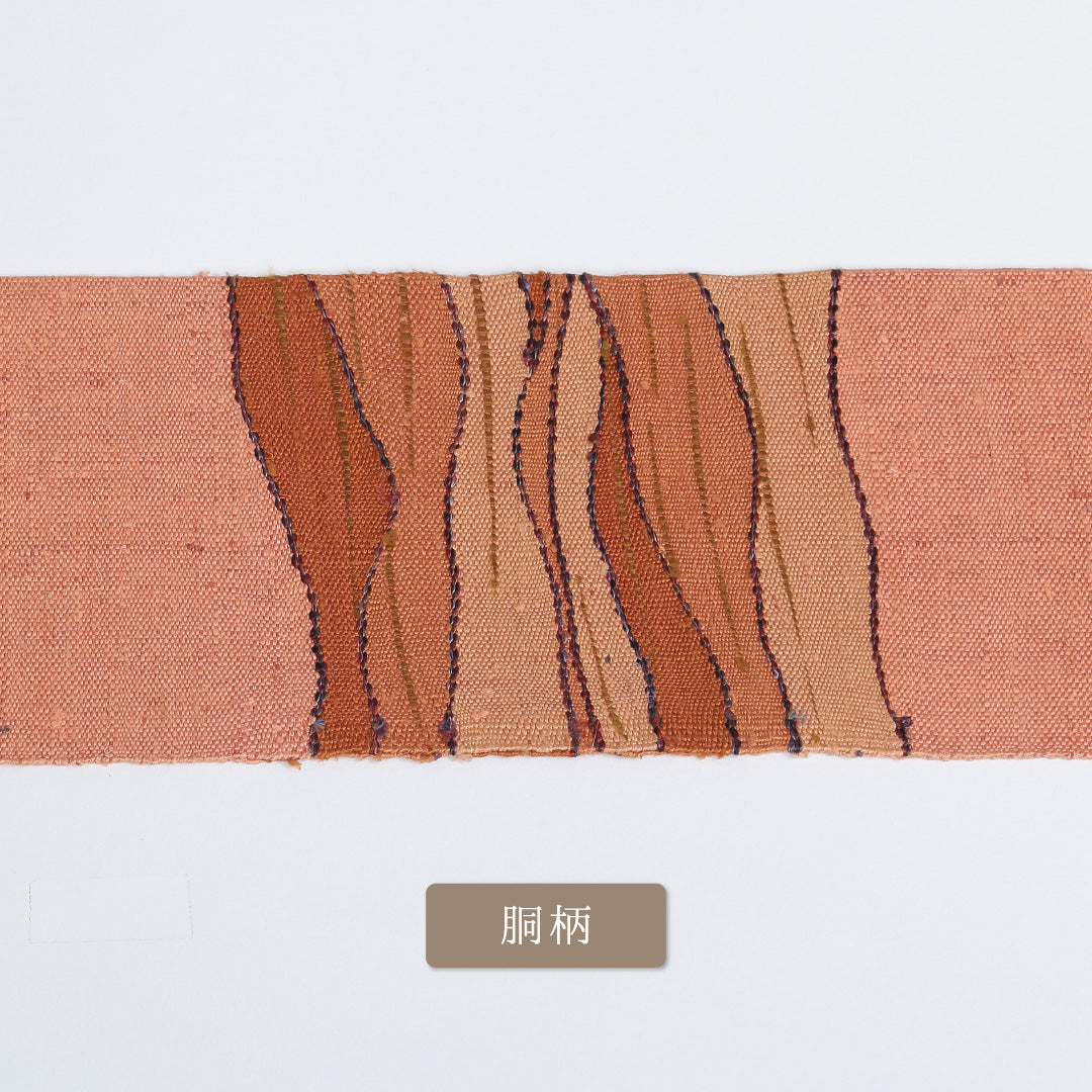 名古屋帯 帯丈360cm ポイント柄 名古屋仕立て 紬 カジュアル Aランク 朱系 122400542316