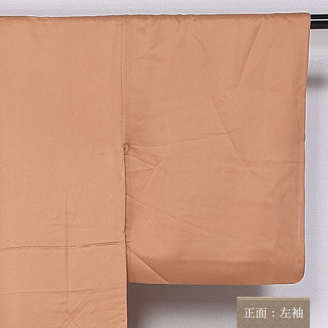 色留袖 身丈162cm 裄丈64cm 袷 三つ紋 五三桐 正絹 Aランク 広衿 宝相華 金駒刺繡 鳳凰 1211-F0359