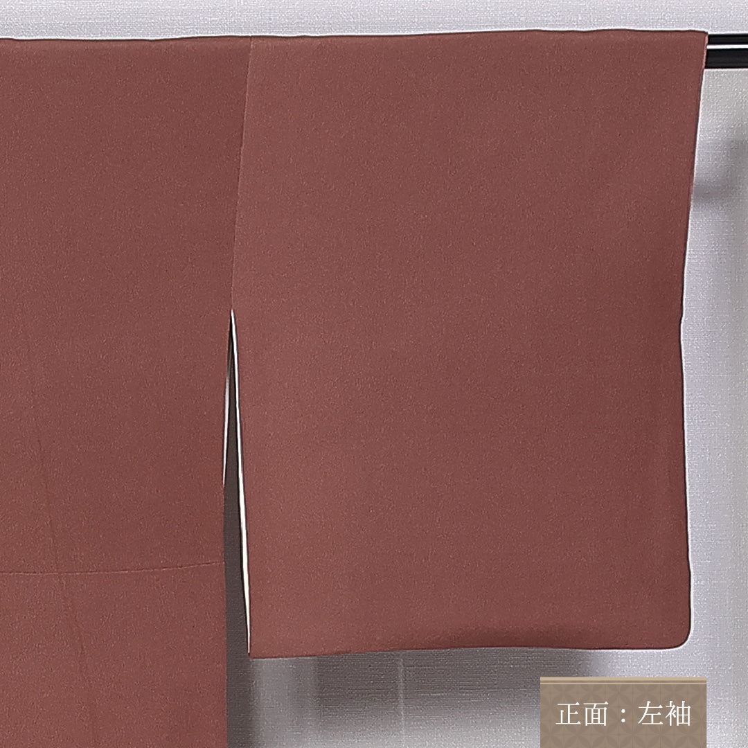 色留袖 三つ紋 身丈156cm 裄丈67.5cm 袷 丸に橘 正絹 Sランク 広衿 鶴 笠松 吉祥文様 金彩 1211-F0354