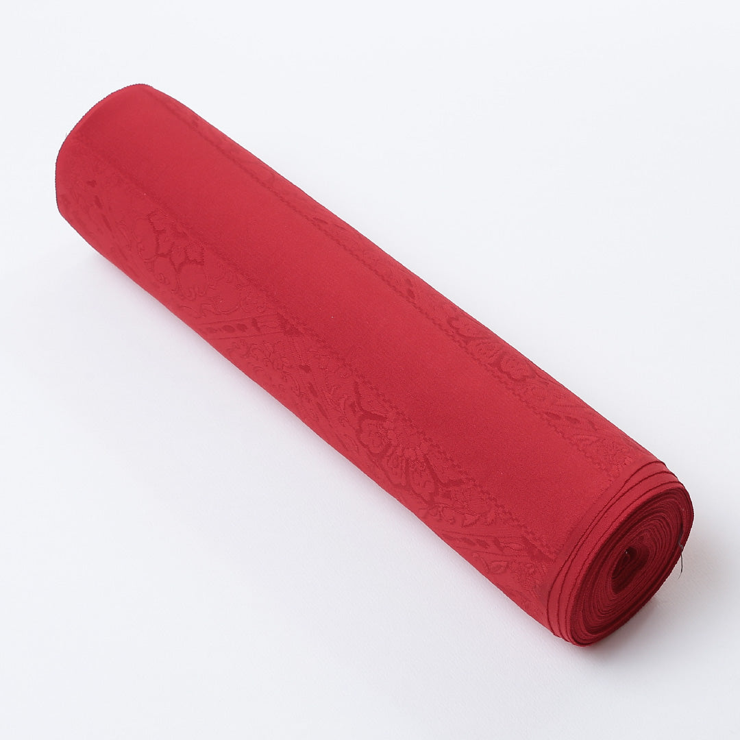 新品 反物 色無地 正絹 菱形 金通し 丹後ちりめん 証紙 赤系 1232-00003-G003-12 1232-00003-G003