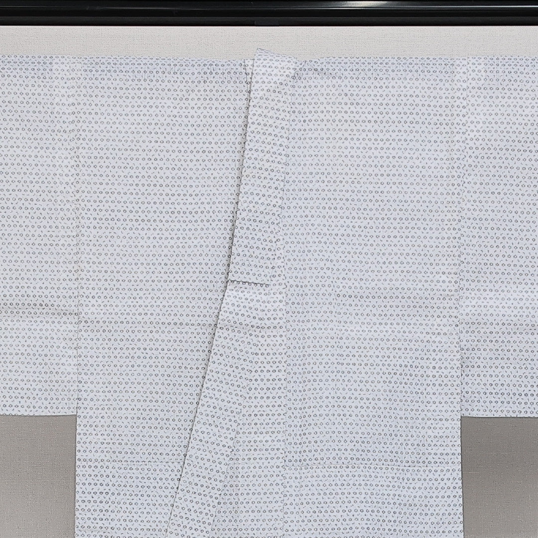 浴衣 男性用 夏物 洗える着物 身丈138cm 裄丈63cm Sランク 木綿 Sサイズ カジュアル 創作柄 シック 粋 白系 1219-14287
