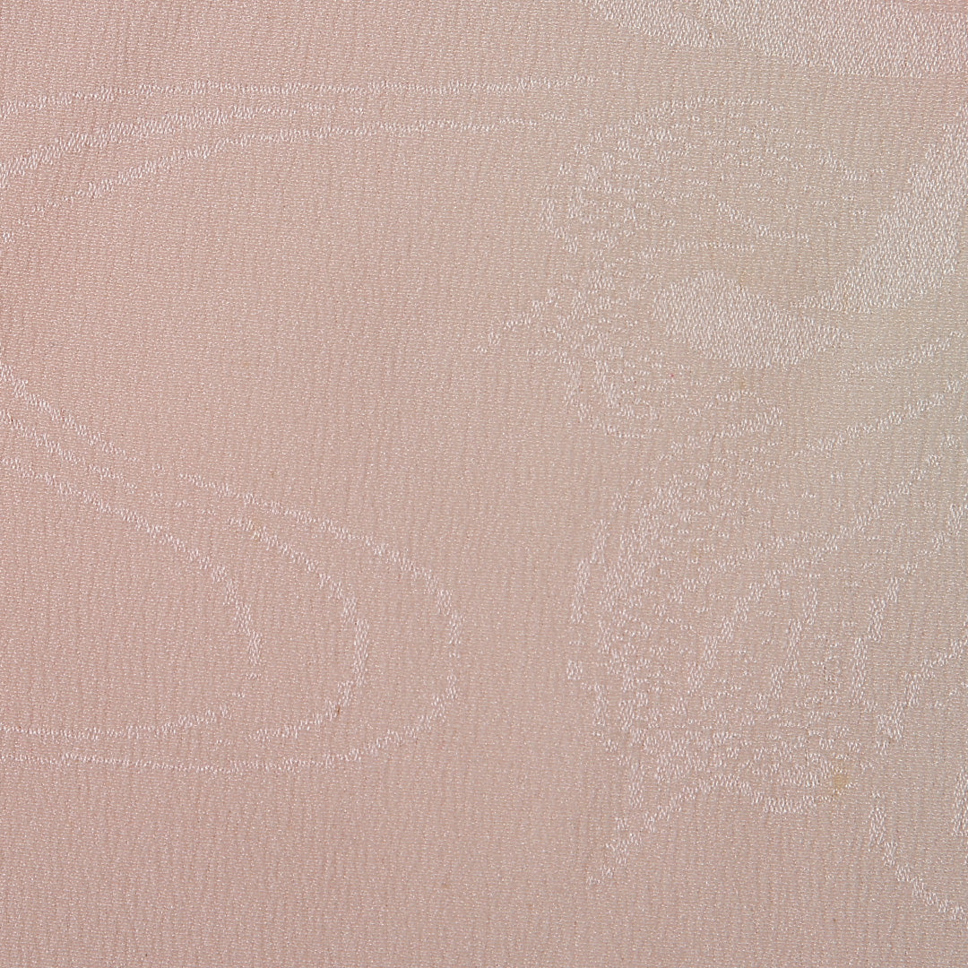 長襦袢 袷 身丈129cm 裄丈59cm 正絹 Cランク Lサイズ 菊 ベージュ系 LP 1239-12669