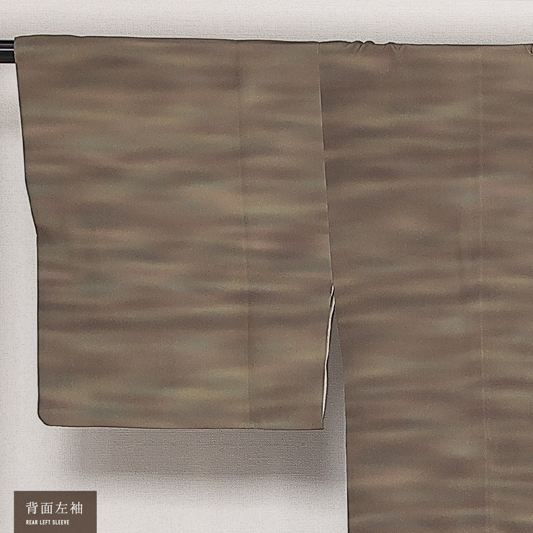 道行コート 袷 身丈87cm 裄丈64cm 正絹 Sランク XSサイズ 創作柄 緑系 RP 1237-13880