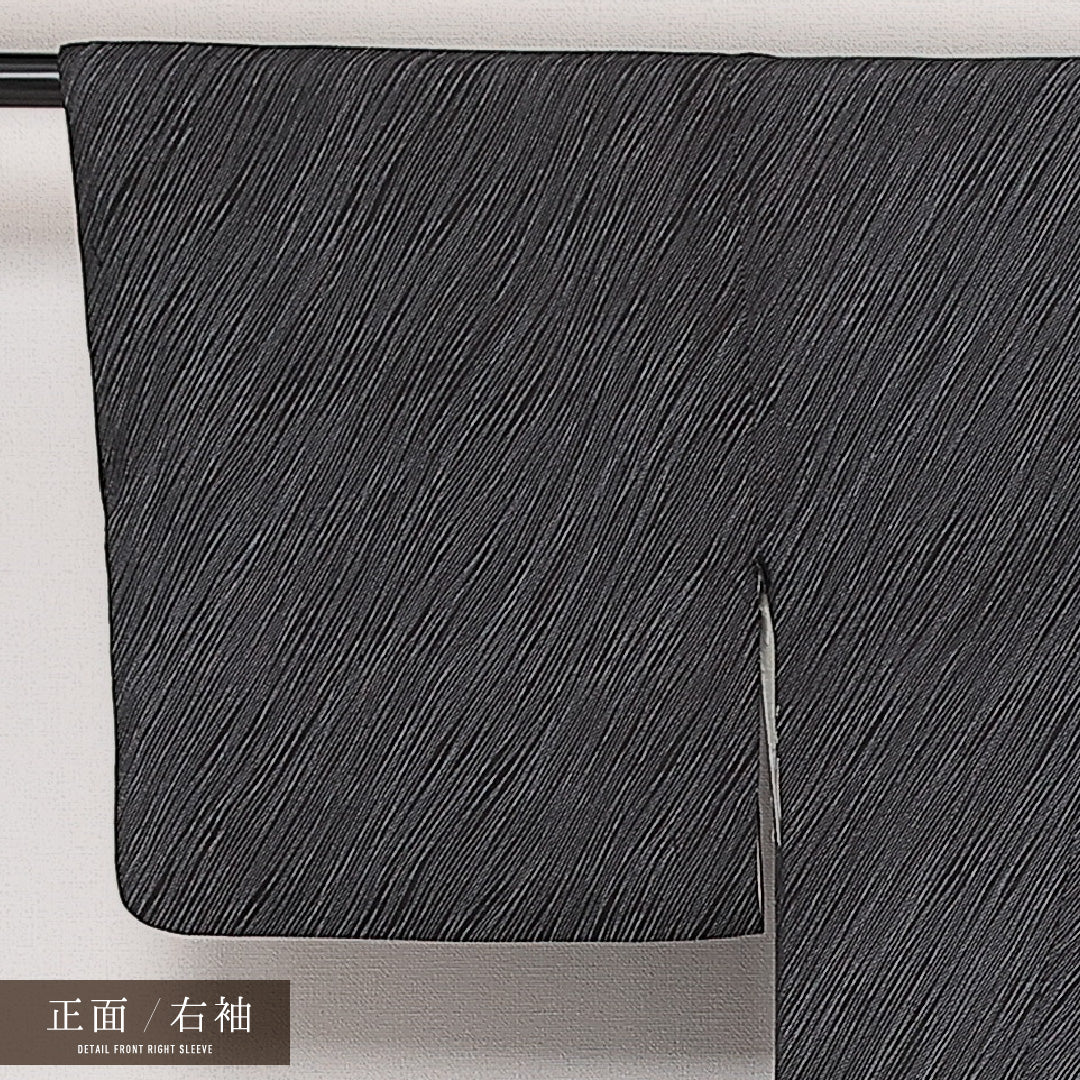 アンティーク 小紋 袷 身丈141cm 裄丈61cm 正絹 Aランク バチ衿 XSサイズ 創作柄 グレー系 HP 1221-13968