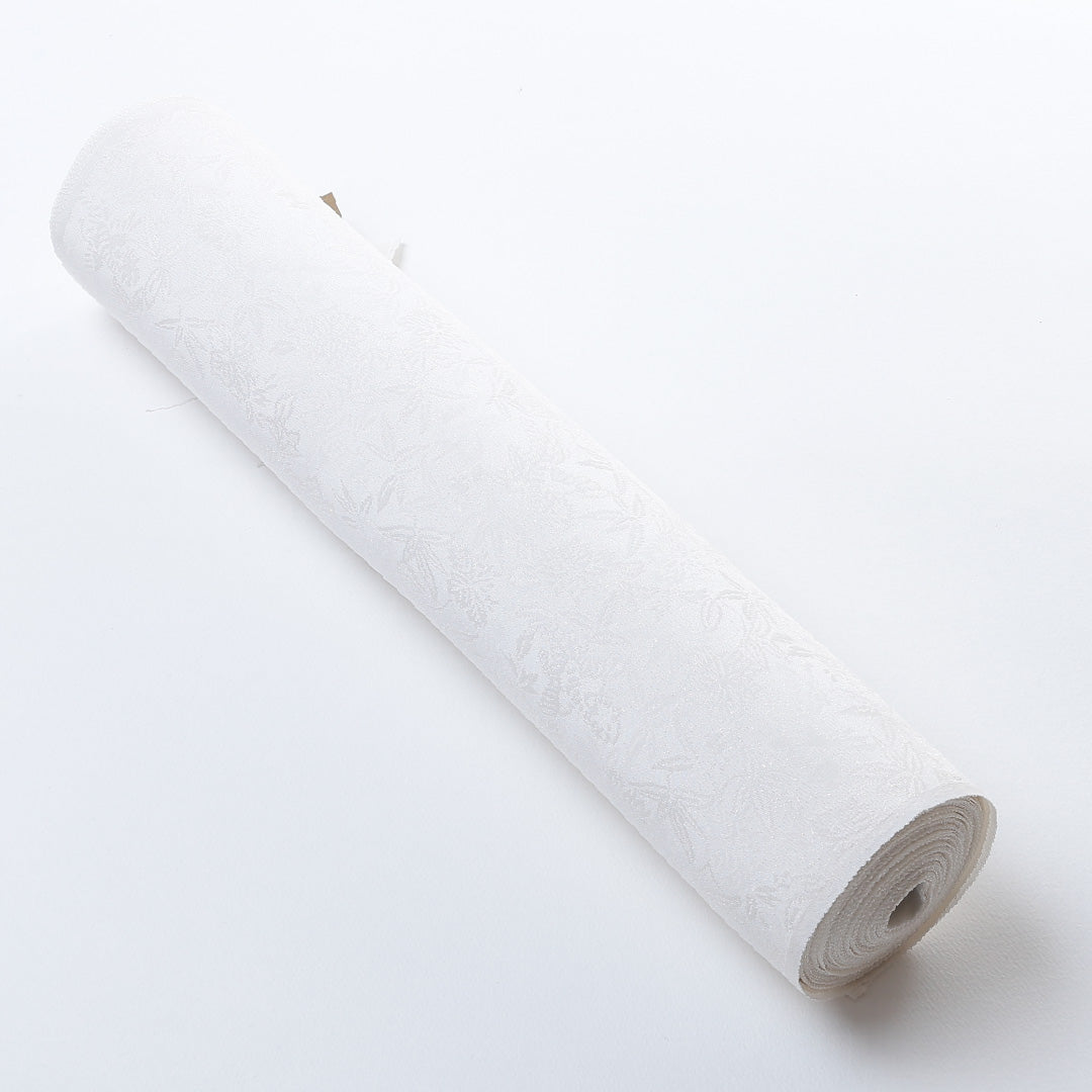 新品 反物 色無地 正絹 白生地 丹後ちりめん 銀通し 桐竹 証紙 白系 1232-00022-G030-11 1232-00022-G030