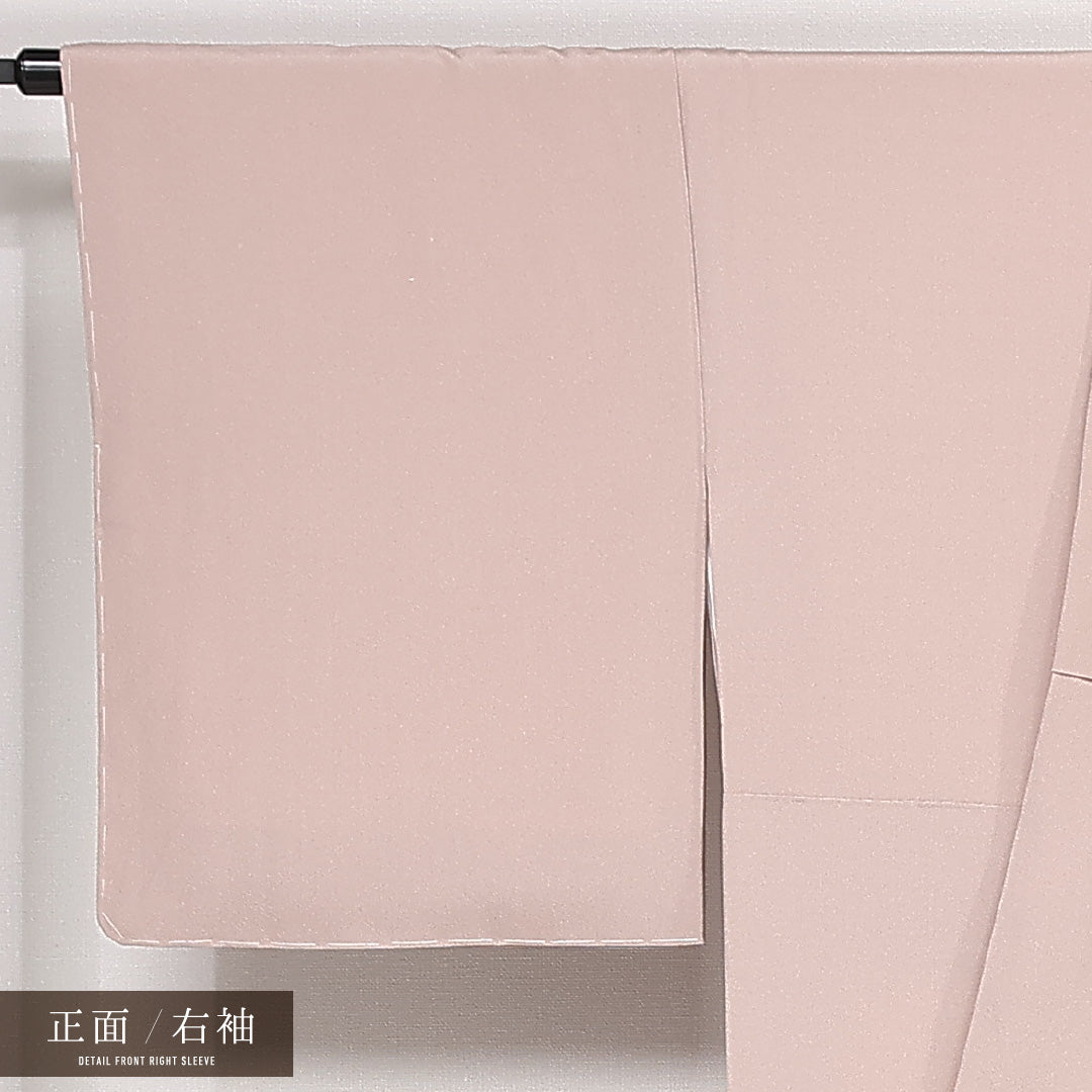 未使用品 訪問着 袷 身丈165cm 裄丈66cm 正絹 Nランク セミフォーマル 広衿 XLサイズ 泉山 作家物 落款 しつけ糸 ピンク系 PO 1217-13248
