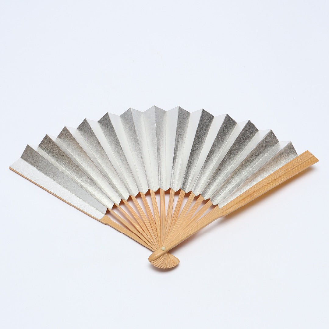 扇子 末広 留袖用 竹製 紙 Aランク 和装小物 金系 銀系 1240-00625