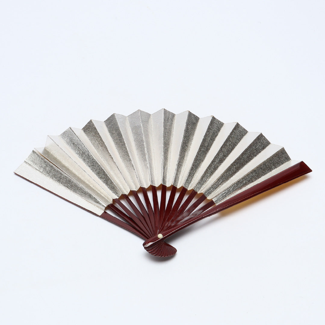 扇子 末広 留袖用 竹製 紙 Sランク 和装小物 金系 銀系 1240-00628