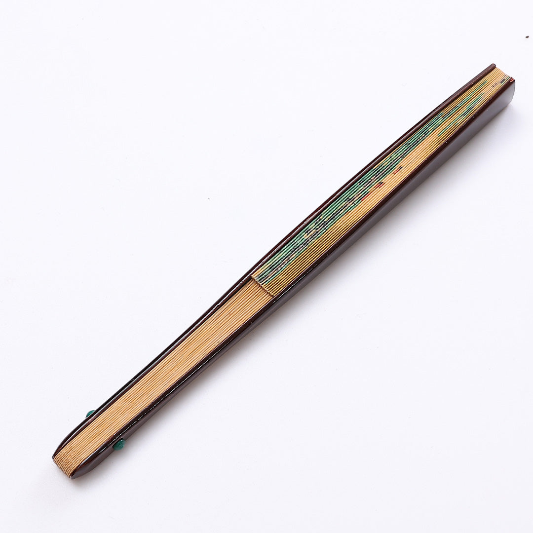 扇子 Sランク 竹製 礼装用 茶扇 金系 1240-00307