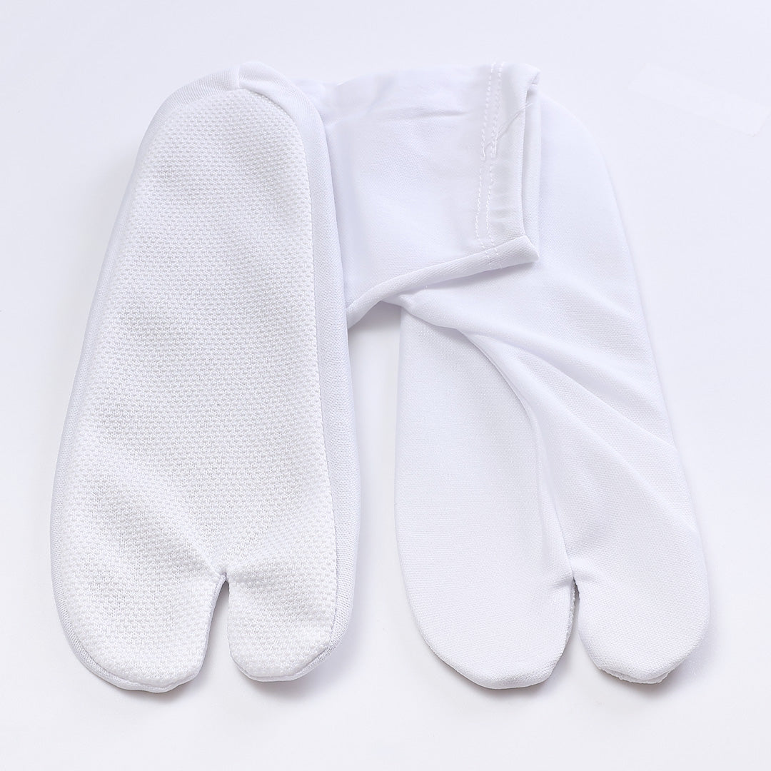 新品 ストレッチ 滑り止め付き 足袋 21.0cm~26.0cm ポリエステル 男女兼用 白系 1248-00309